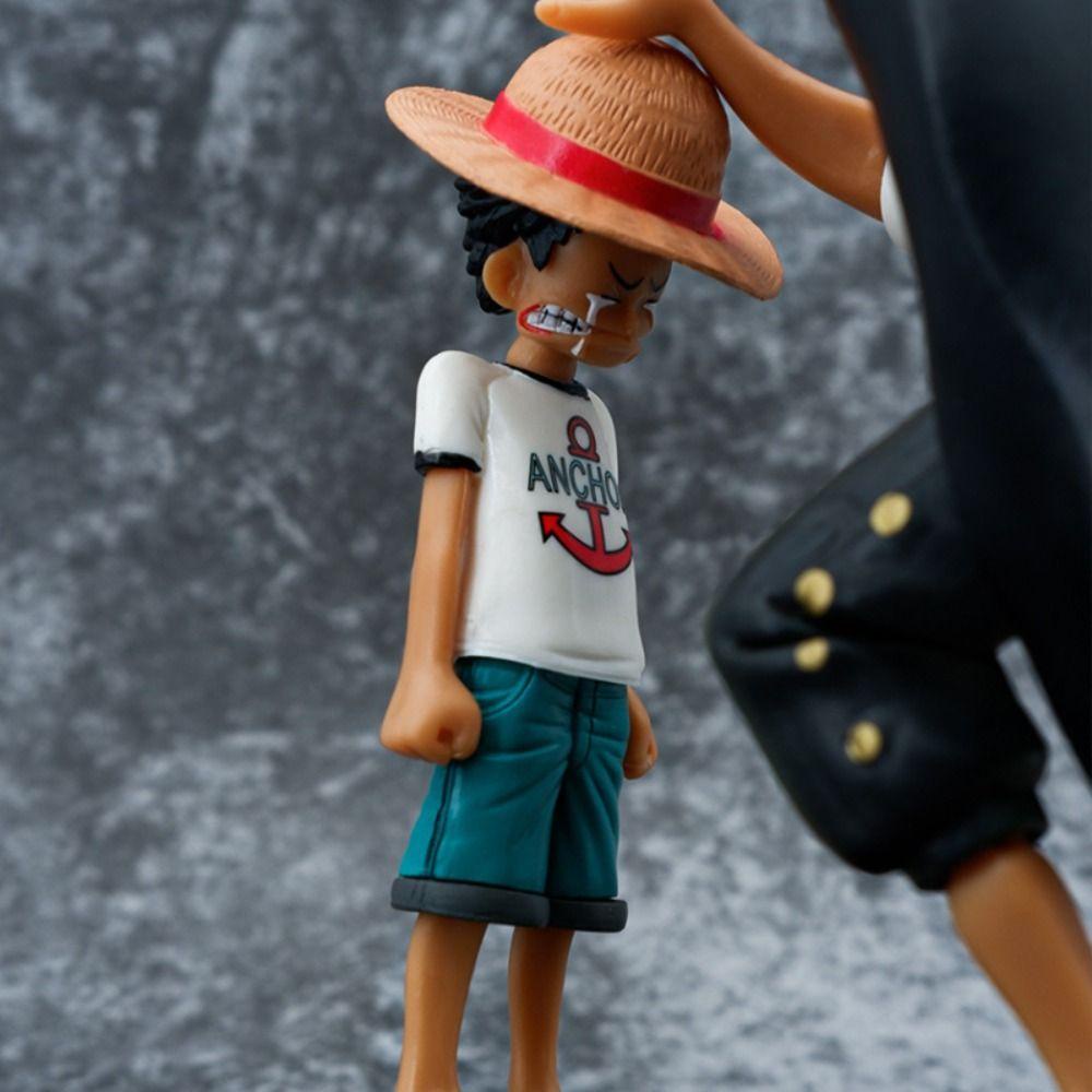 Lanfy Monkey D Luffy Model Desk Decor Anak Kartun Anime Koleksi Mainan Alat Peraga Dekorasi Rumah Model Figure Luffy