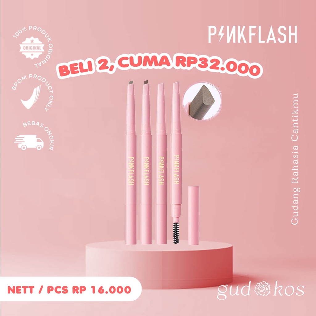 PINKFLASH #OhMyEmoji Automatic Eyebrow Pencil - Pensil Alis Otomatis Waterproof