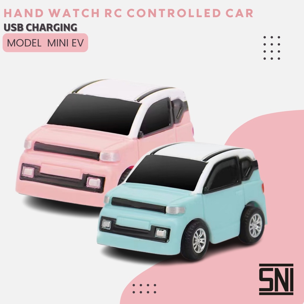 Mobil Remote Control  Mainan Jam Tangan Model Mini EV electric cocok untuk Hadiah Anak Ulang Tahun