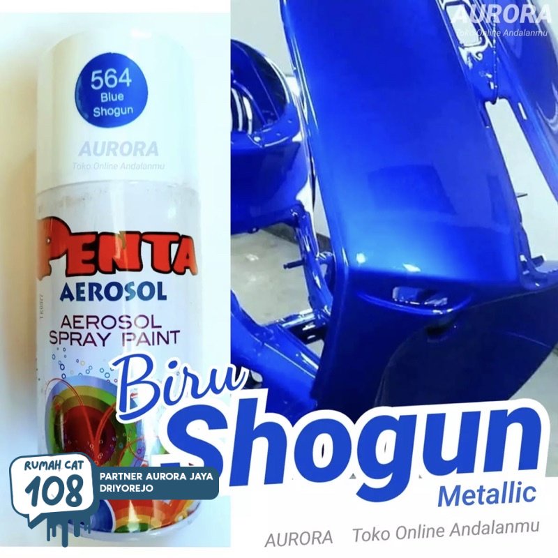 

Rumah Cat - Pilox Penta Aerosol Blue Shogun 564 Biru Metallic Suzuki Sogun 300ml Cat Pilok Metalik Metalic | Rumah Cat Mobil dan Motol