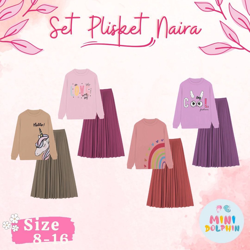 SET PLISKET NAIRA by MINI DOLPHIN