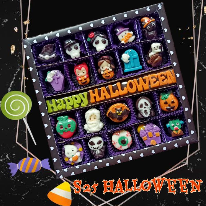 

S25 kado coklat Halloween pesta kostum
