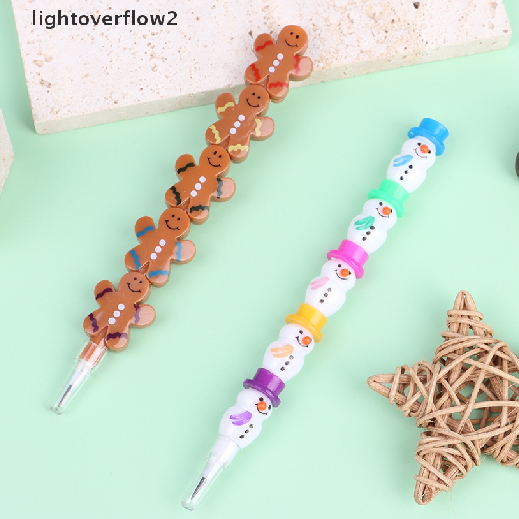 (lightoverflow2) 5pcs / Set Pensil Kayu Jahe Tumpuk Untuk Menulis / Menggambar (ID)