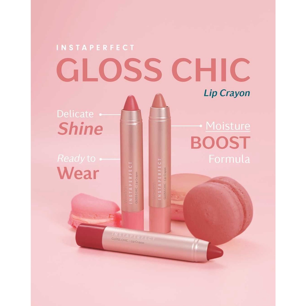 WARDAH INSTAPERFECT GLOSS CHIC LIP CRAYON 2.7GR