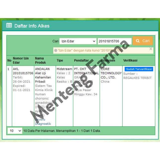 Andalan Pregnancy Test Midstream - Alat Tes Kehamilan Pribadi