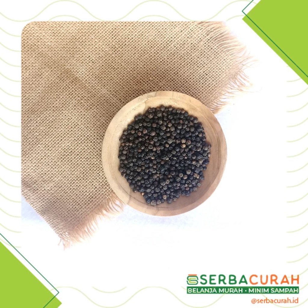 

Lada Hitam Biji Merica Curah | 100 gram | Kemasan Kertas