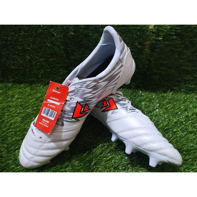 Sepatu Bola Sevspo Garuda White Putih Orange Pink C4