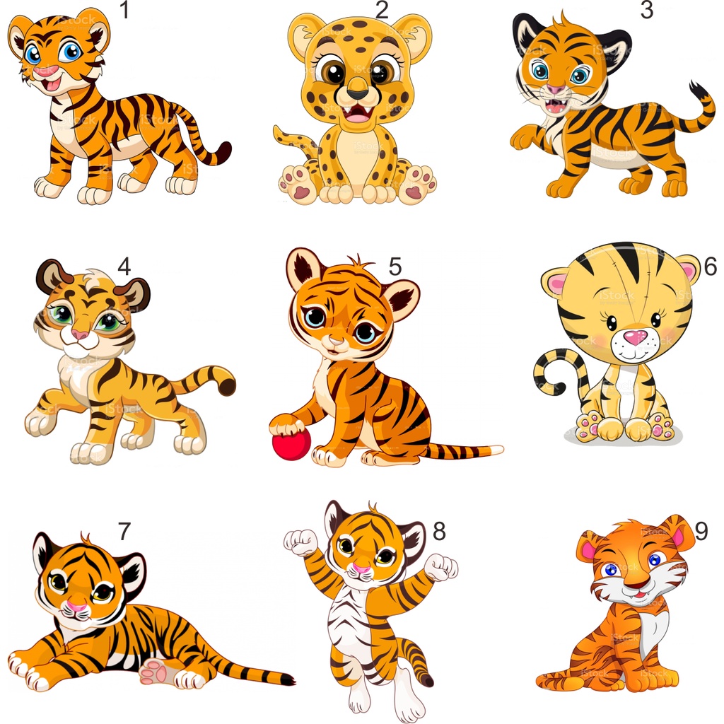 

STIKER ANAK HARIMAU LUCU STIKER ANTI AIR STIKER OUTDOOR