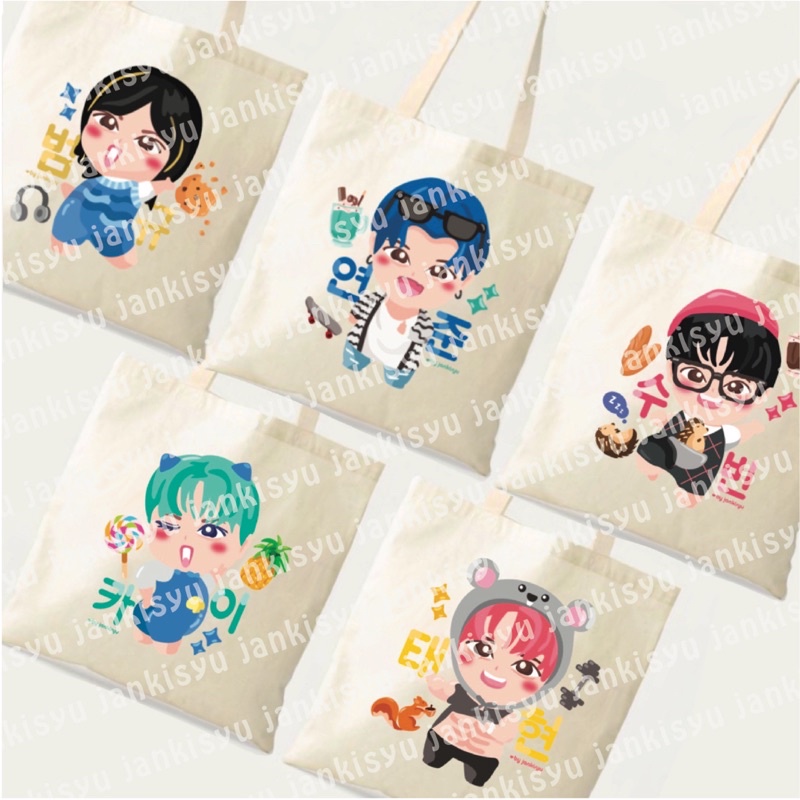 Totebag TXT by jankisyu (canvas kanvas kpop chibi)