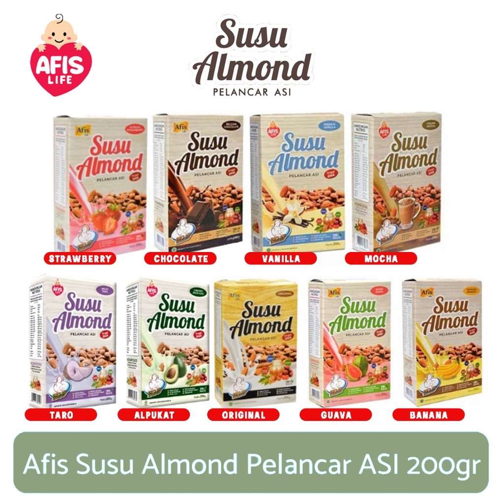 PMS203 AFIS SUSU PELANCAR ASI/ Booster ASI / SUSU ALMOND PELANCAR ASI 200 GRAM