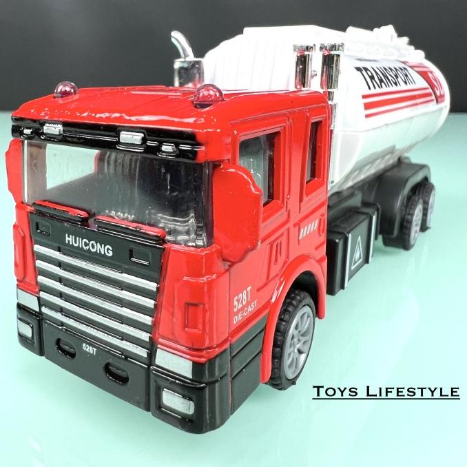 Mainan Mobil Truk Tangki Bensin / Oil Tanker Skala 1:50 By Eastern