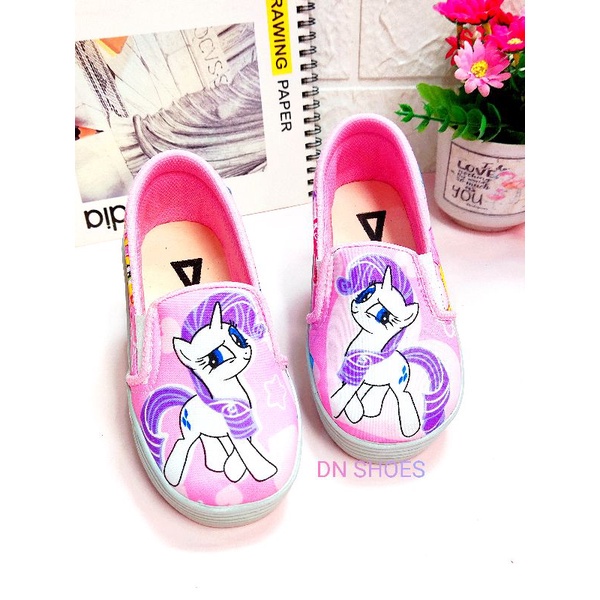 Sepatu Anak Perempuan lucu Karakter Kudaponi Pink New Murah