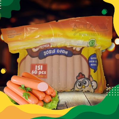

BON BON Sosis Ayam | Kemasan 1Kg Isi 60pcs