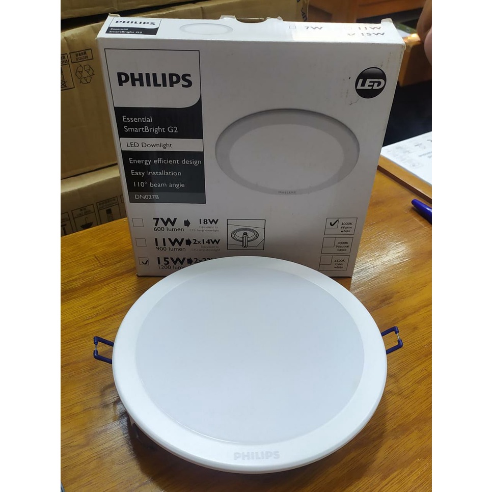 Lampu philip led essential 15w DN027B / Lampu led downlight inbow 15w / lampu led philips