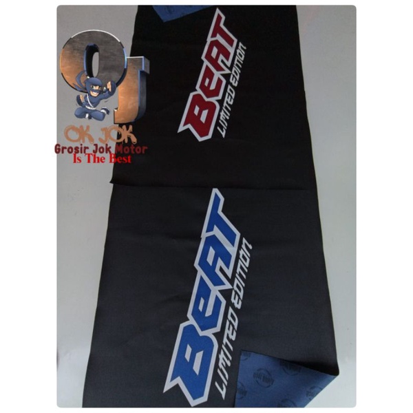 Kulit Jok Motor Beat Logo Besar/Kulit Jok Motor ANNA tech Variasi/Sarung Jok Motor Murah/Grosir Jok 
