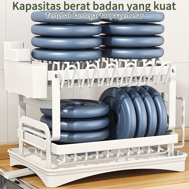 Rak Dapur Rak Piring Rak Peniris Rak Penyimpanan Dapur dengan Baki