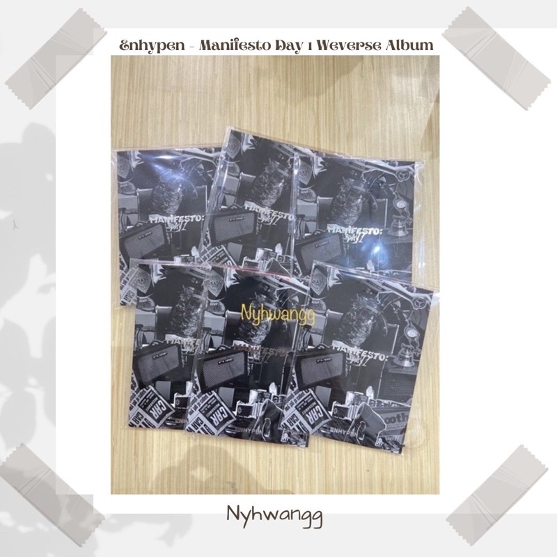 ENHYPEN - MANIFESTO DAY 1 WEVERSE ALBUM VERS [ready stock]