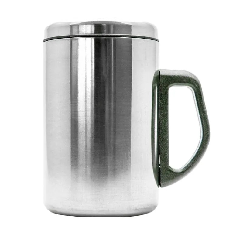 TERMOS MUG STAINLESS STEEL GELAS MUG 500ml FREE BUBLE / cangkir kopi teh susu tahan panas dingin es meja kerja nonton drakor ruang tamu kamar tidur ruang kerja memancing camping piknik