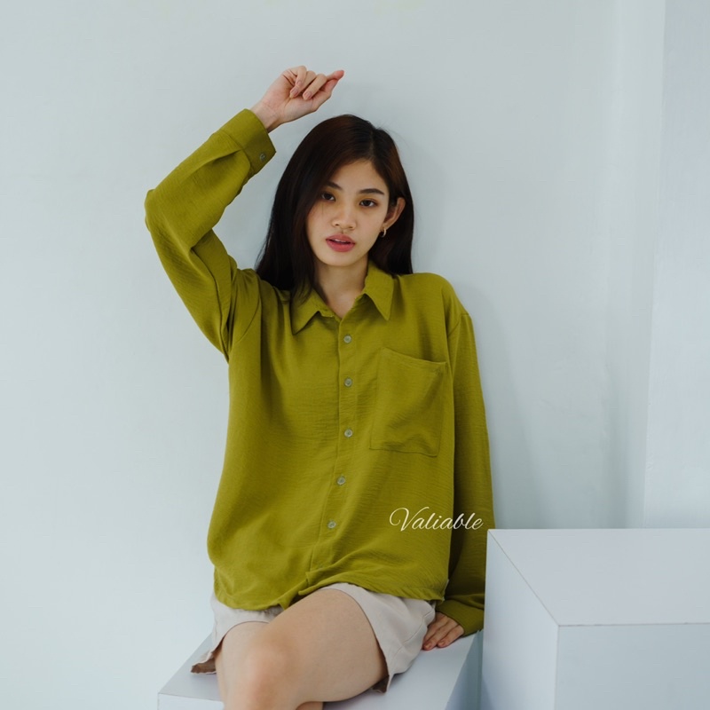 Ovala Pocket Shirt Crinkle Valiable