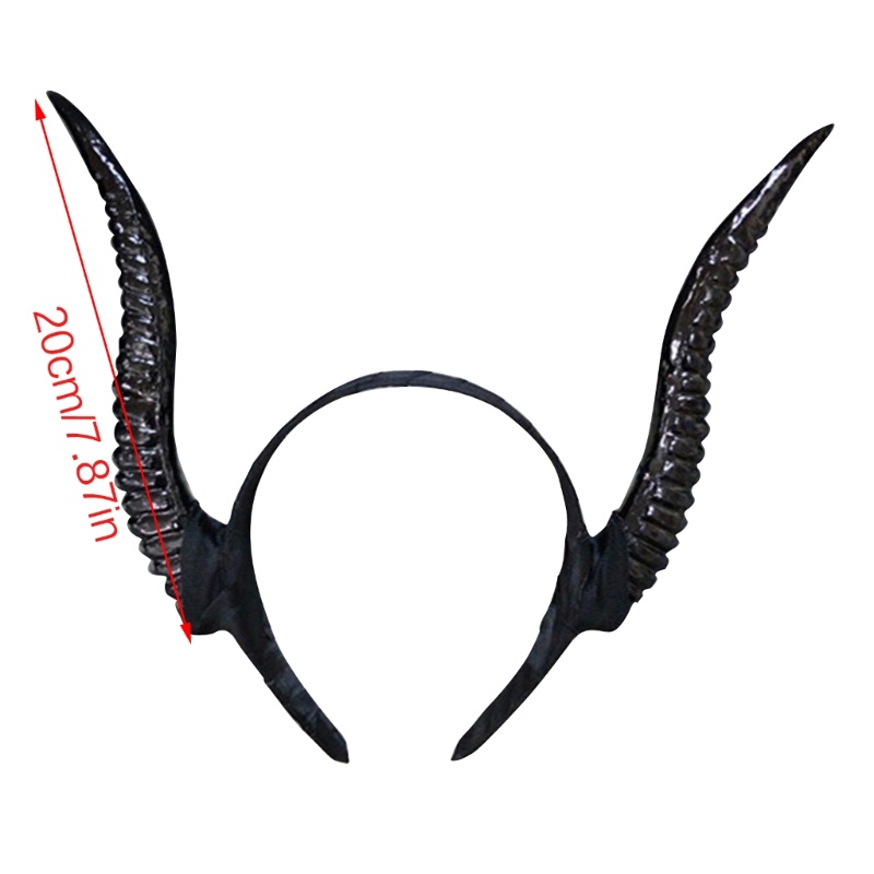 Headband Tanduk Kambing Buatan Untuk Kostum Cosplay Halloween