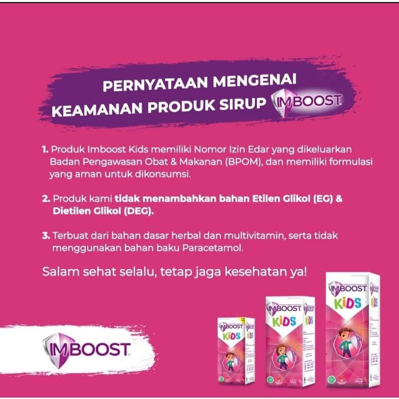 Imboost Kids syrup 60ml 45ml IMBOOST KIDS SYRUP ANAK