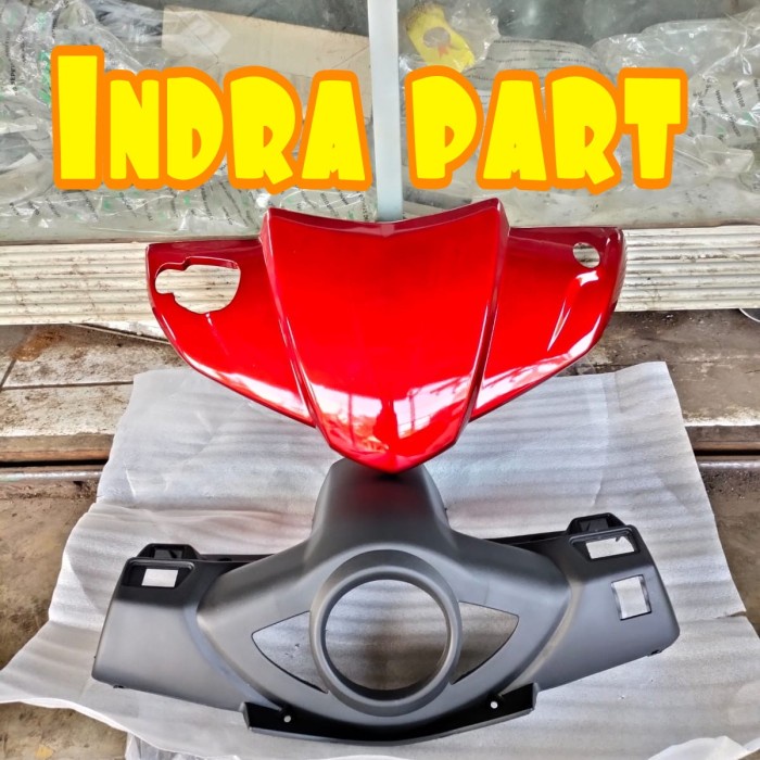 batok kepala depan belakang motor vario cw 110 karbu warna merah