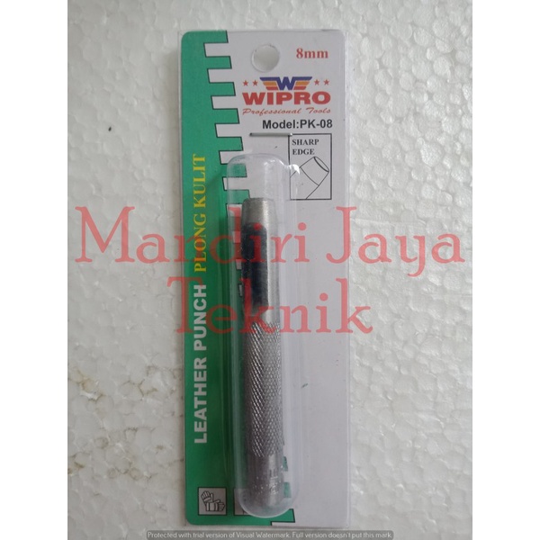 Plong Kulit Kertas Karet 8mm PK-08 WIPRO