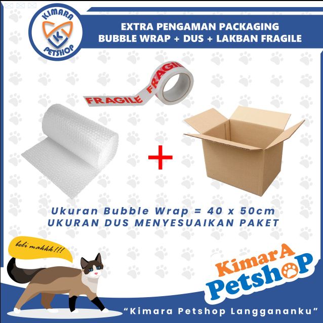 

EXTRA PENGAMAN PACKAGING BUBBLE WRAP & LAKBAN FRAGILE plus DUS