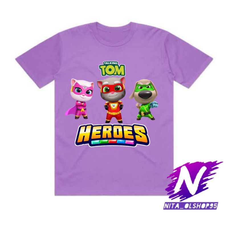 baju anak kaos anak talking tom heroes baju my talking tom heroes