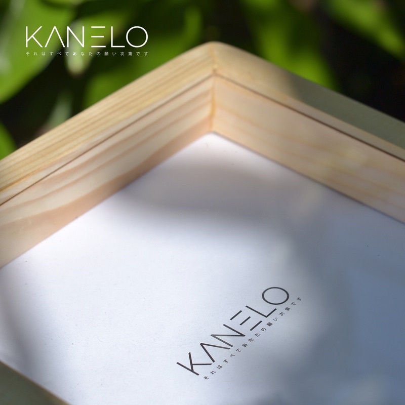 pigura 3D 21x21 custom ukuran bahan kayu jati belanda