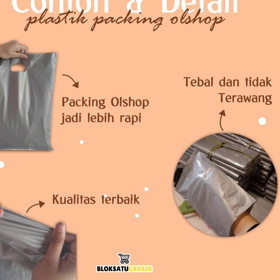 

Hot Sale - Kantong Plastik Hd Silver 25x35 100 lembar kantong kemasan olshop/packing olshop