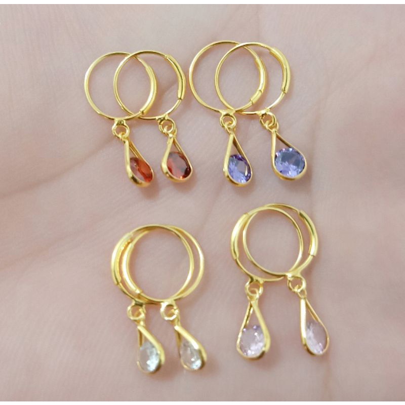 ANTING ANAK PERAK 925 LAPIS MAS