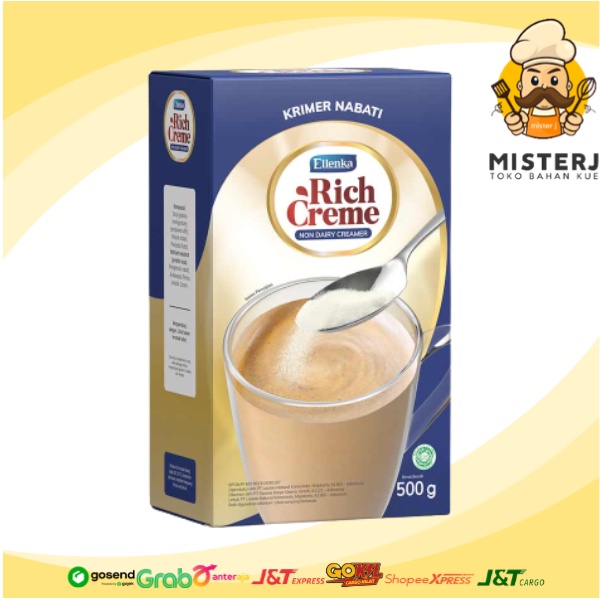 

Ellenka Rich Creme Powder | Krimer Nabati | 500 Gram | Rich Creme Non Dairy Creamer