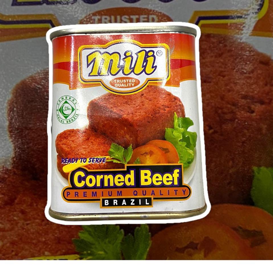 

Terlaris Mili Corned Beef Premium Quality Brazil / Kornet Mili 340gr buruan