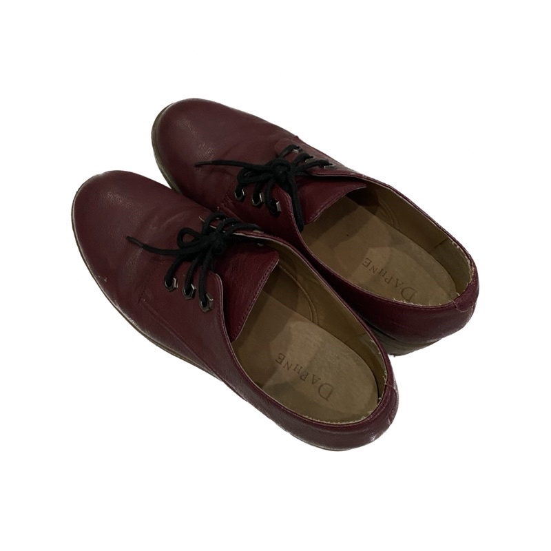 Daphne Red Platform Shoes