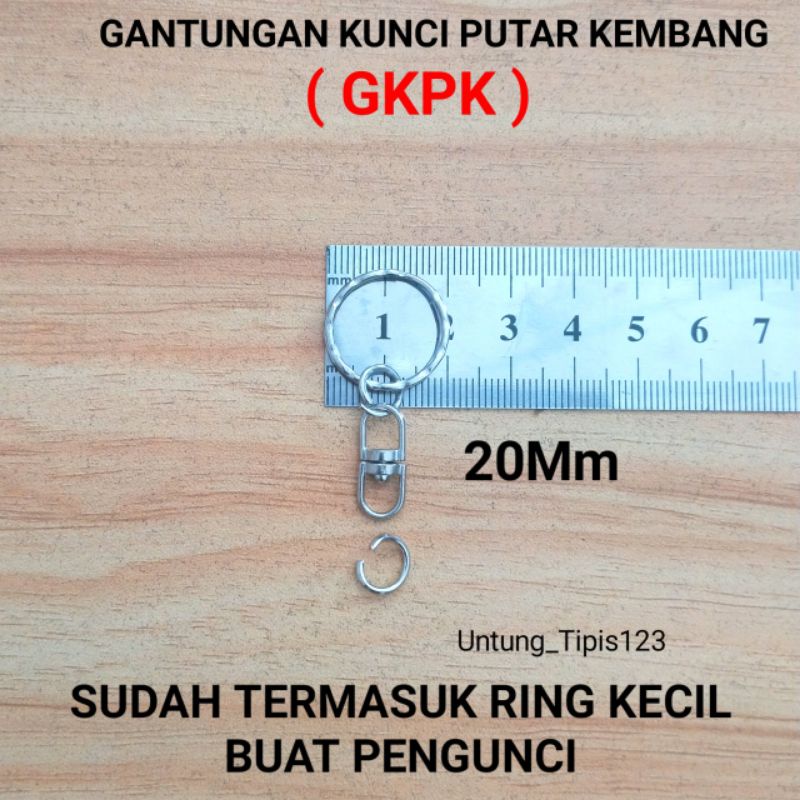 Ring ganci Join putar isi 144 pcs Model gerigi tebal Ring gantungan kunci bahan Nikel silver