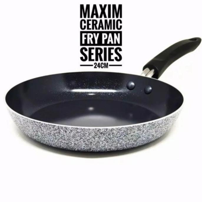TERBARU Maxim Neostone Frypan Marble Ceramic Penggorengan Anti Lengket 24 Cm /PERALATAN MASAK SET/PA