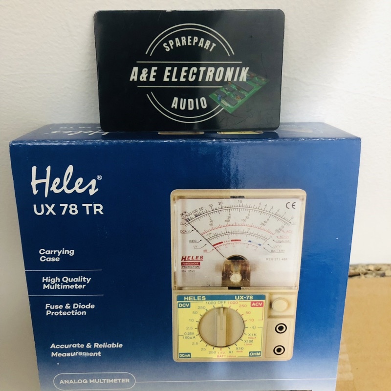 MULTIMETER AVOMETER HELES UX-78 - ANALOG MULTITESTER UX78 UX78TR