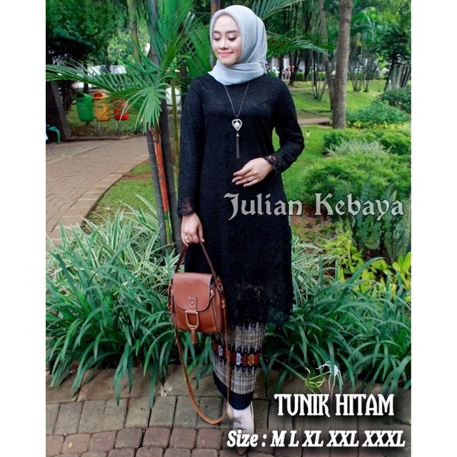 Baju Atasan Kebaya Brukat Tunik Wanita Muslim Modern Jumbo