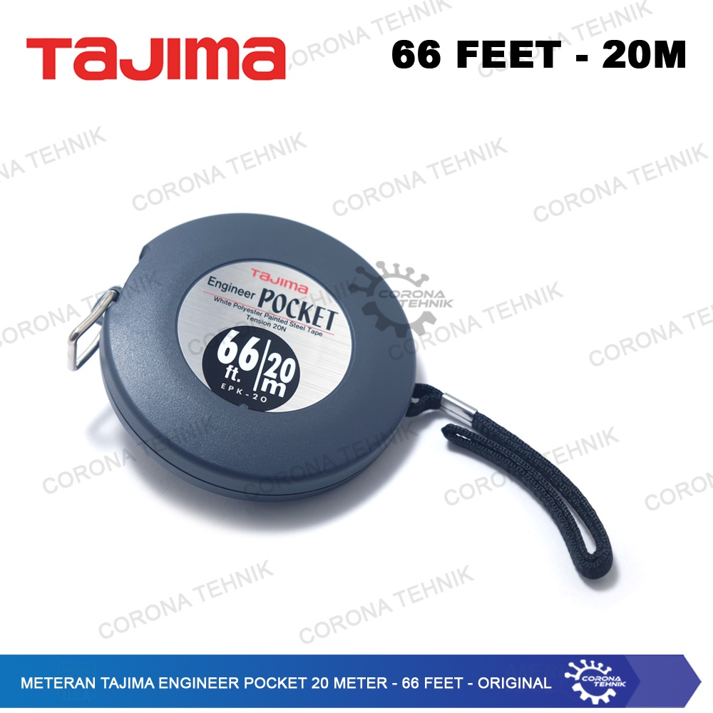 Original - Meteran Tajima Engineer Pocket 20 Meter - 66 Feet