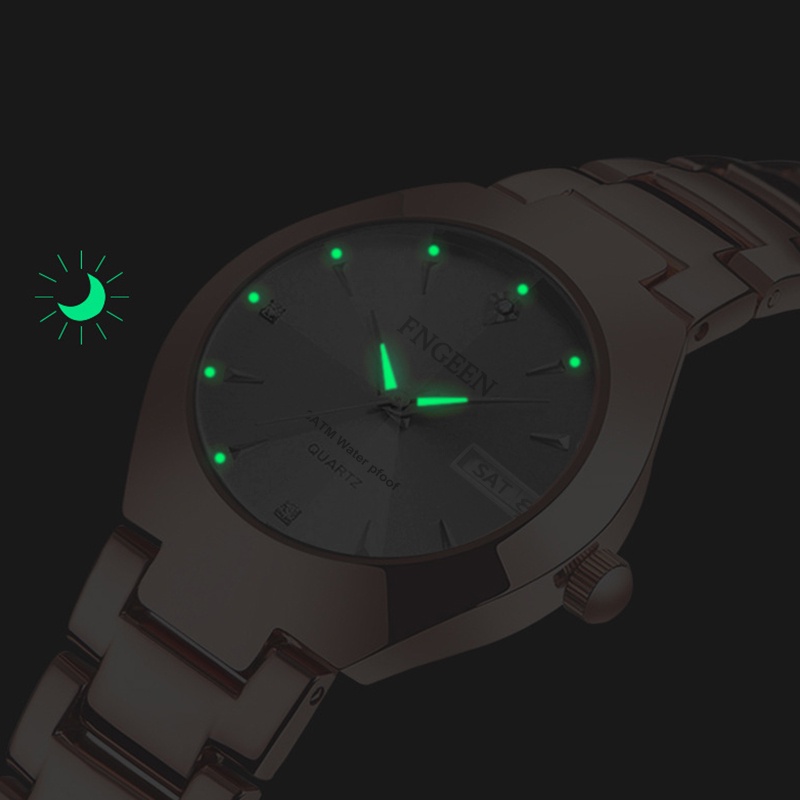 EXCLUSIVE FNGEEN 5808 Jam Tangan Couple Anti Air Fashion Santai Original Jam Tangan Pria Jam Tangan
