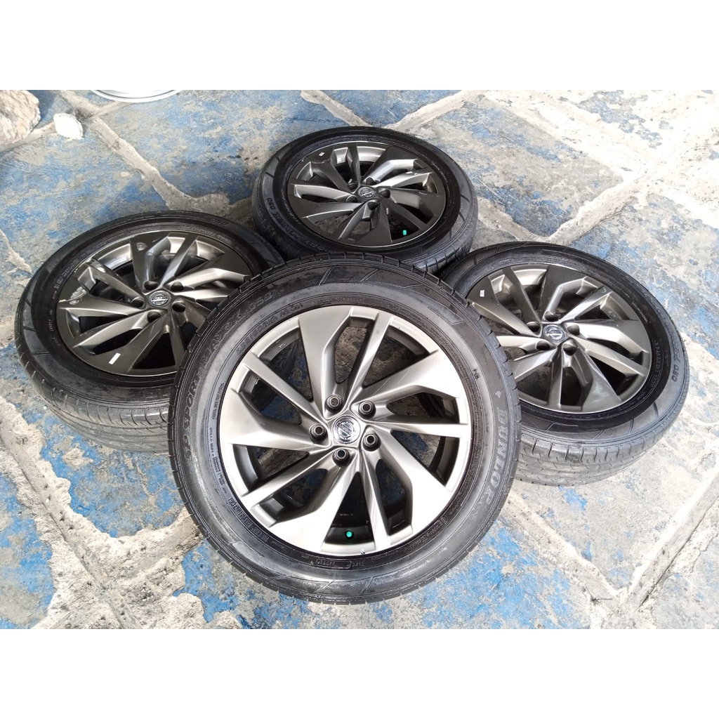 velg mobil bekas murah berkualitas oem bekas nisan xtrail ring 18x7 lubang 5x114 seken bekas plus ba
