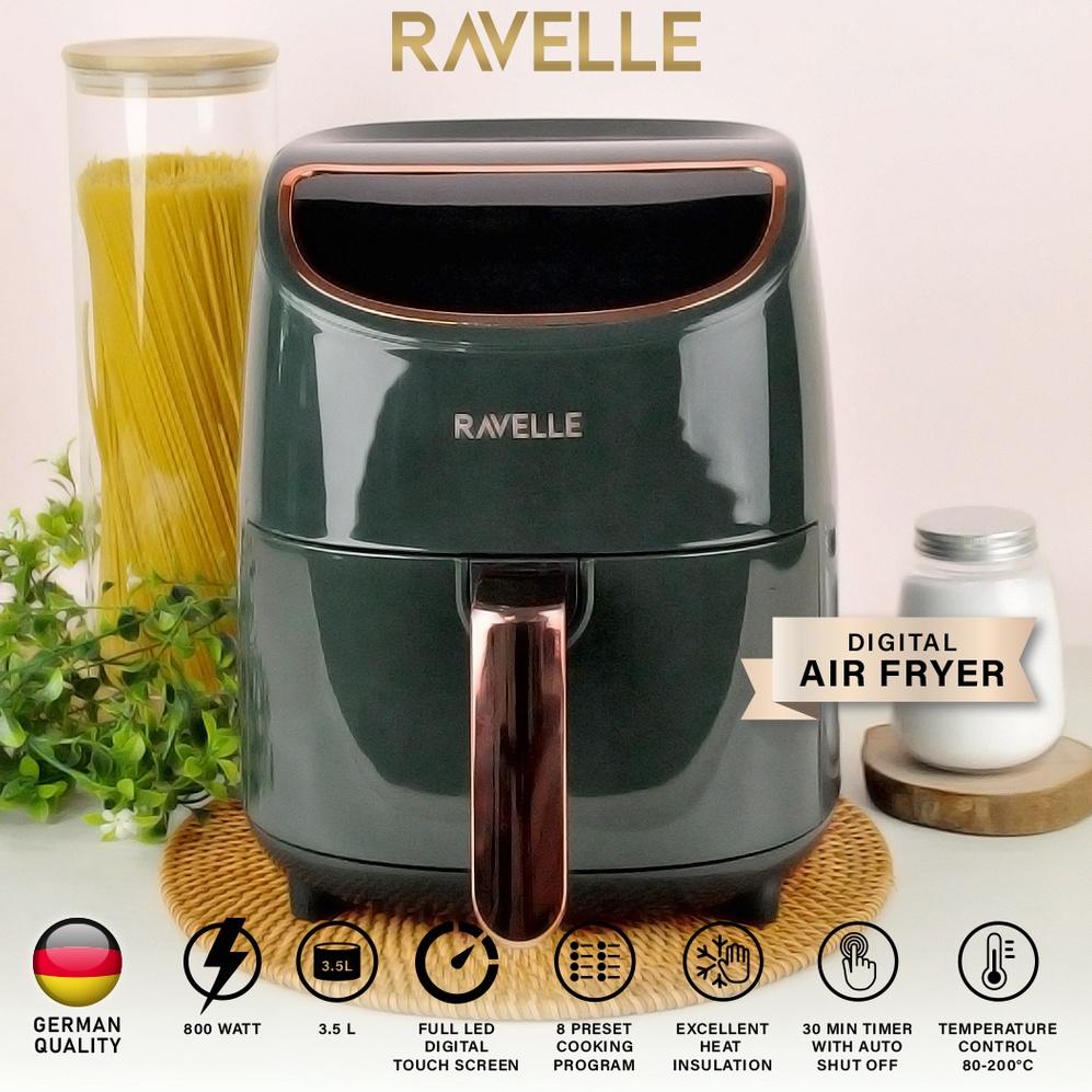 [KODE CH] Air Fryer LOW WATT 3.5L - Ravelle Digital Air Fryer LOW WATT 3.5L - Air Frayer Low Watt alat masak/Goreng Tanpa Minyak 800 Watt