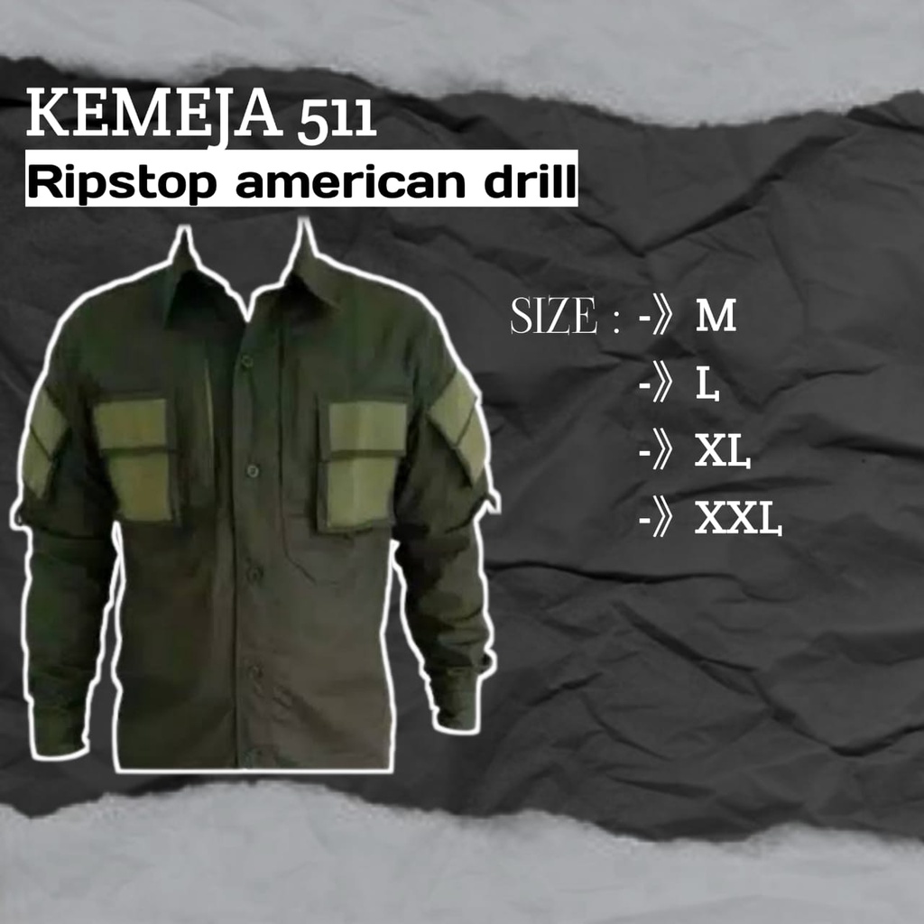 Kemeja Ristop American Drill