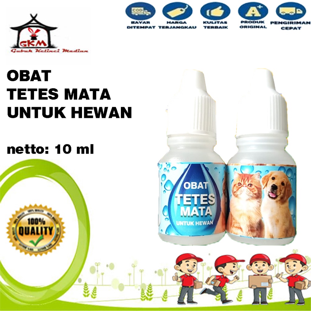 Obat Tetes Mata Hewan Anjing, Kucing, Kelinci, Mata Belekan Iritasi