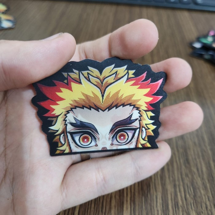 

STIKER 3D MOTION LENTICULAR ANIME - DK0175 - Demon Slayer - Rengoku