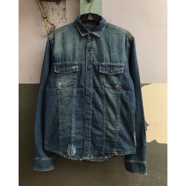 Zara man denim couture preloved