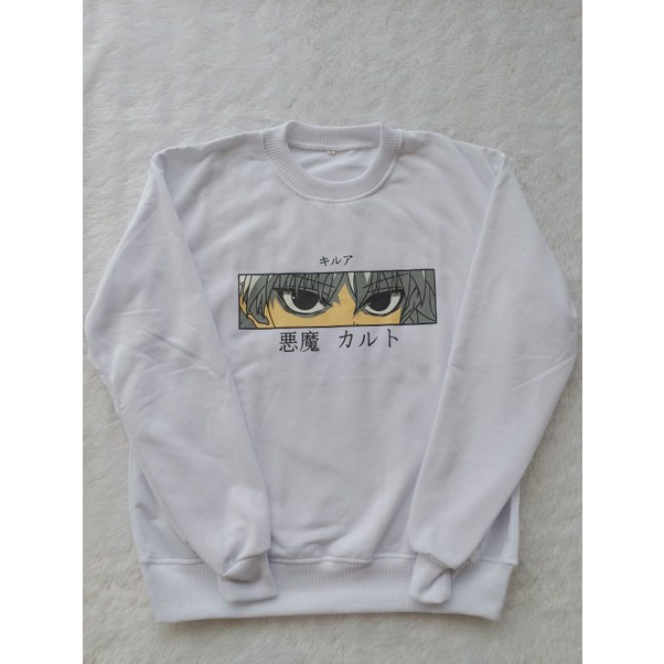 Sweater Killua amine killua zoldyck hxh putih