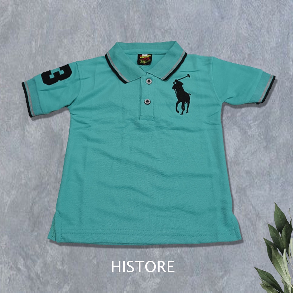 HISTORE - Baju kaos polo anak / baju kaos kerah polo anak / baju kaos polo logo anak / baju kaos pol