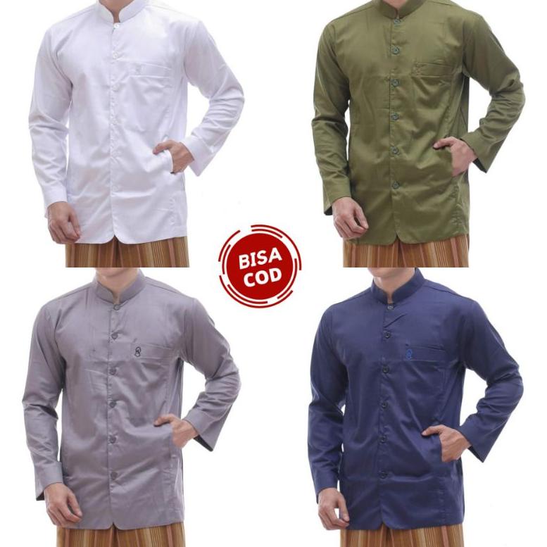 RESTOCK Baju koko pria | baju koko haibah polos | baju koko haibah terompah | baju koko haibah terom